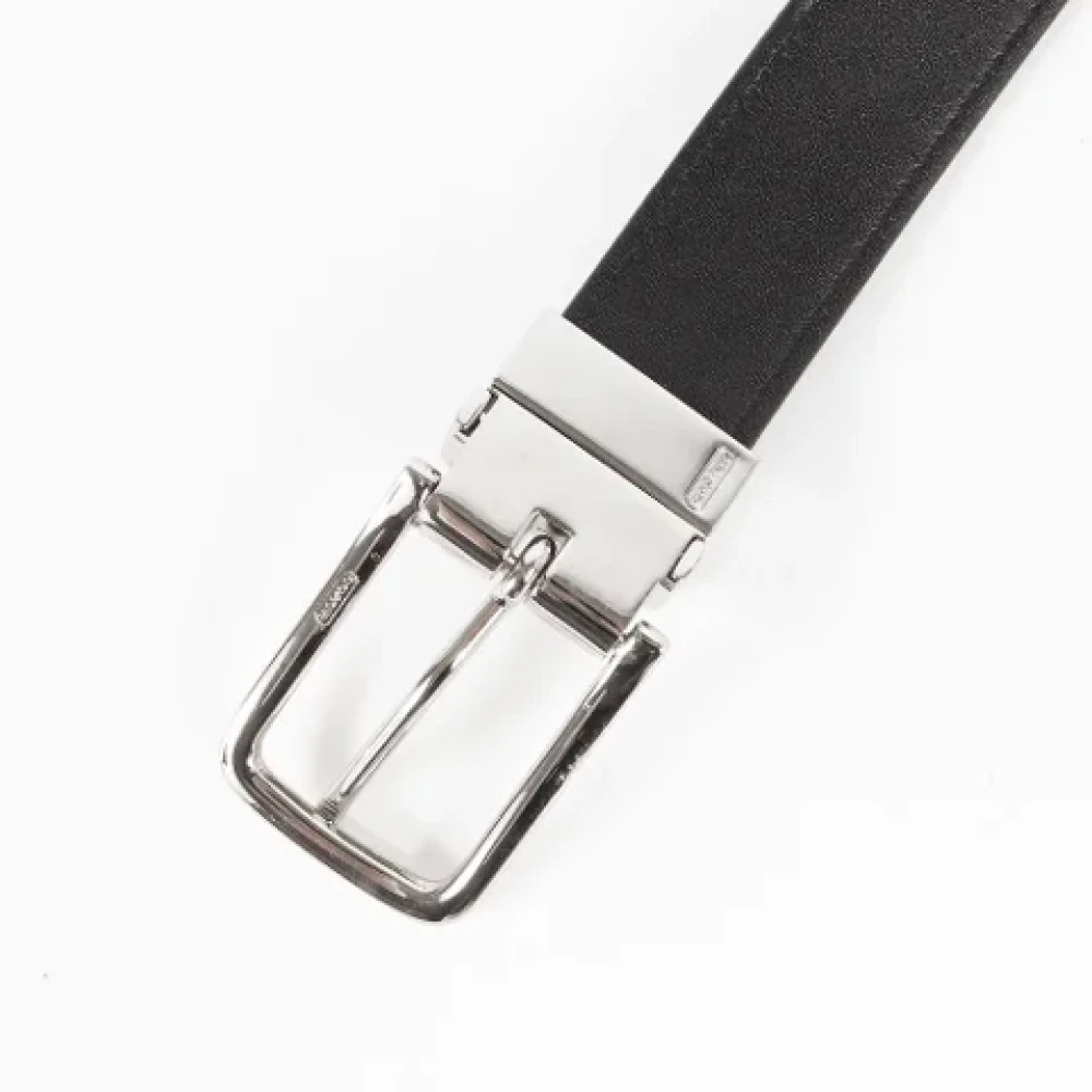 Coach Pre-owned Leather belts Black Heren