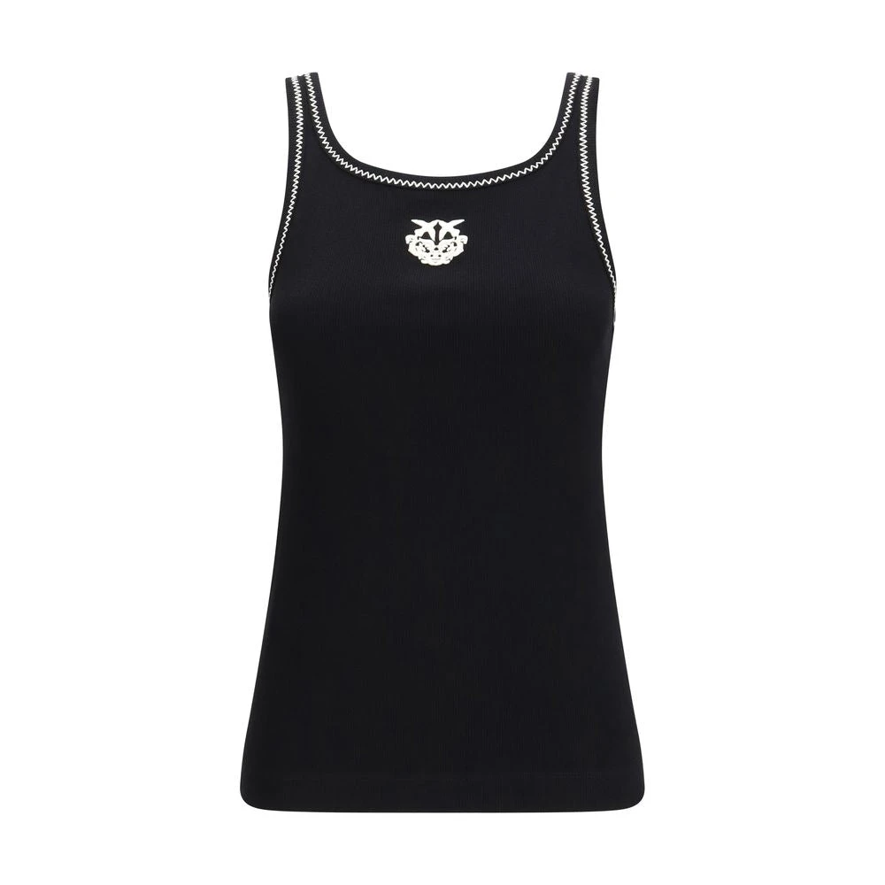 Pinko Women's Black Bitetto Top - Sleeveless Tops - Xs - Tops