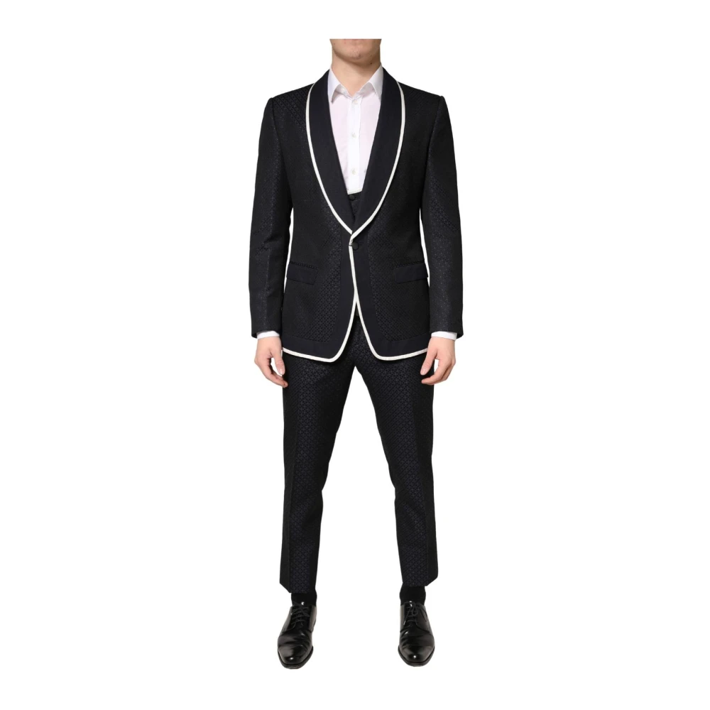 Dolce & Gabbana Uomo Nero Sicilia 3 Piece Suit