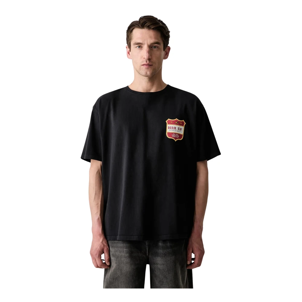 Rhude Uomo Nero - Filtaro Crest T-Shirt - Tops - L - Immagine 5