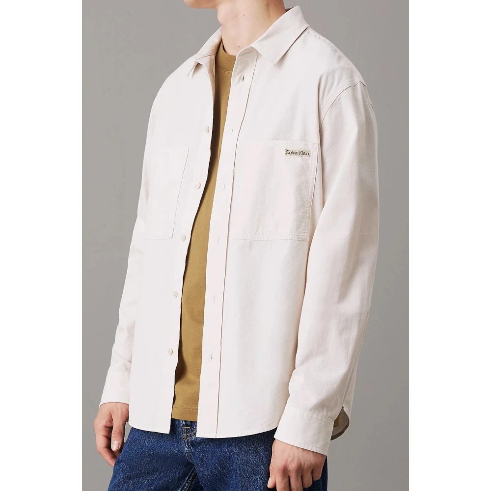 Calvin Klein Jeans Stijlvolle Denim Jeans Collectie Beige Heren
