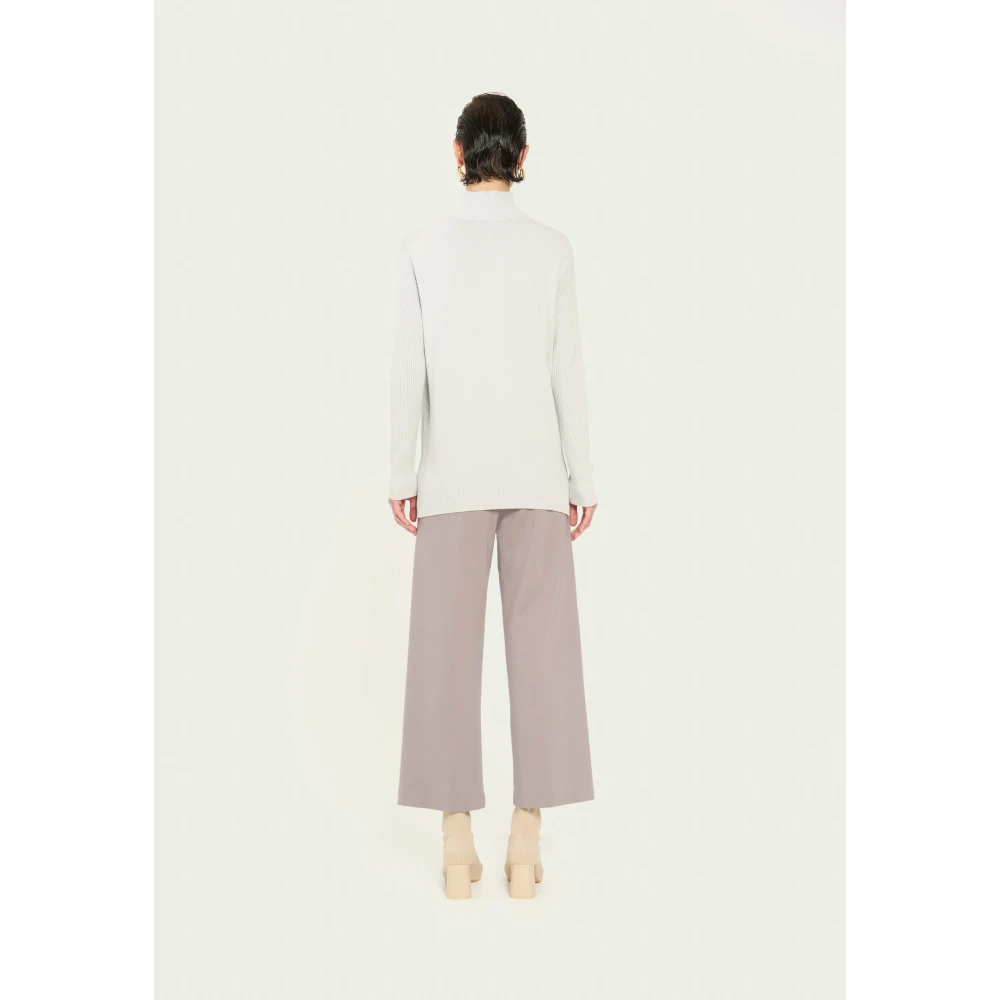 Vicario Cinque Milano Stitch Broek met Amerikaanse Zakken Gray Dames