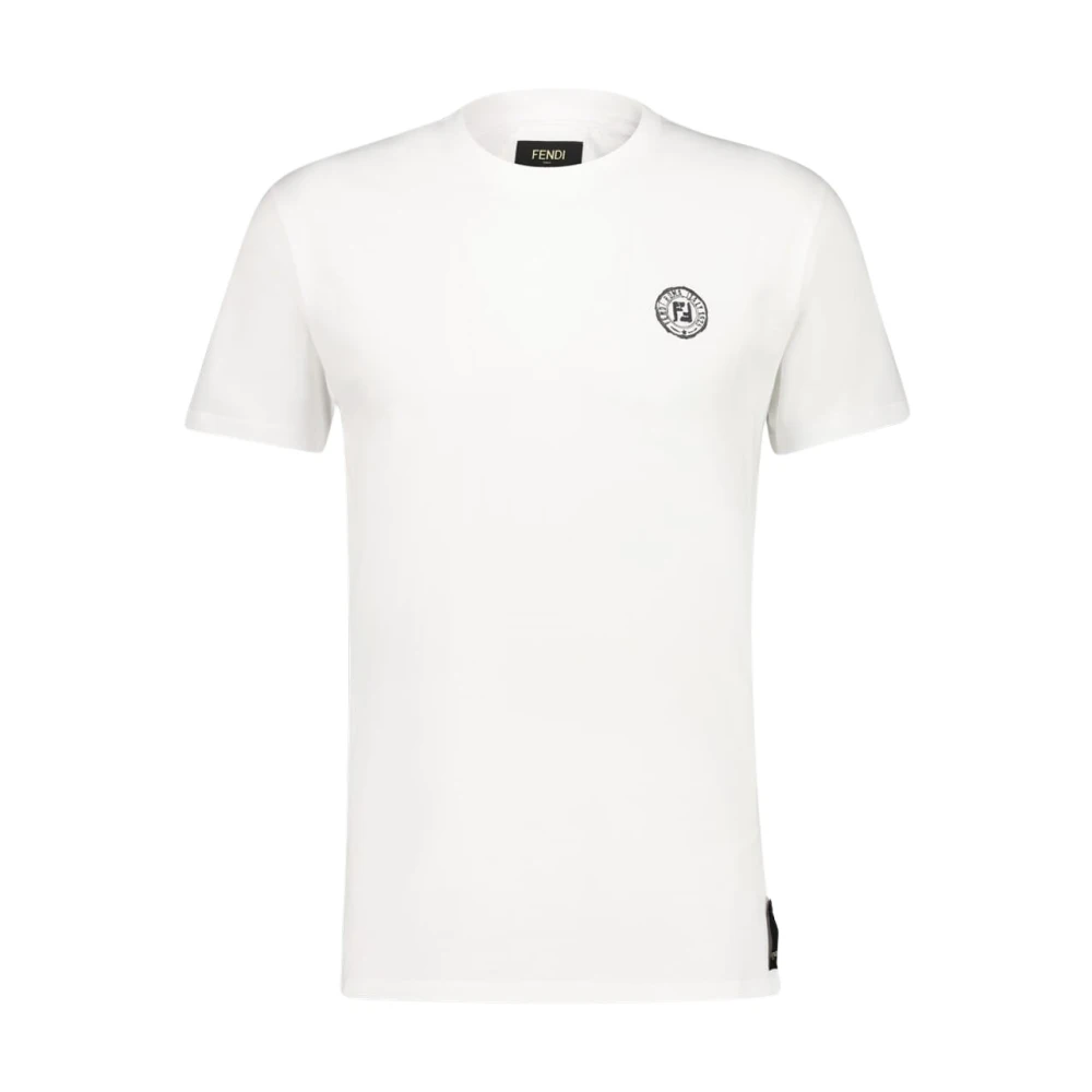 Fendi Men's White Ff Postcards T-Shirt