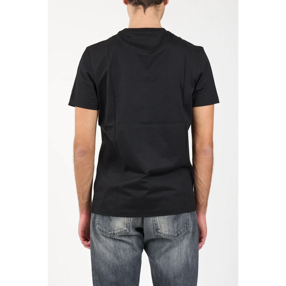 Dondup Jersey T-shirt met slim fit Black Heren