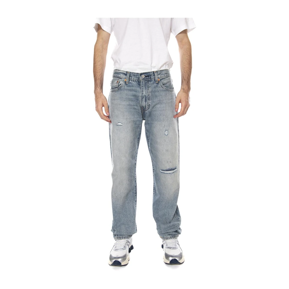 Levi's Mannelijk Blauw Jeans Heren, W33 L32, Katoen, Straight Jeans