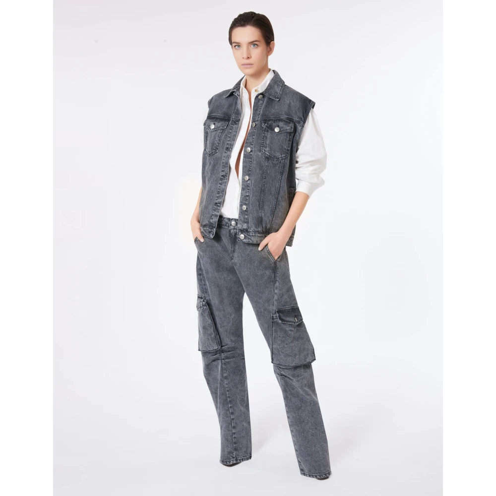 MVP wardrobe SAN Babila Denim Vest Gray Dames