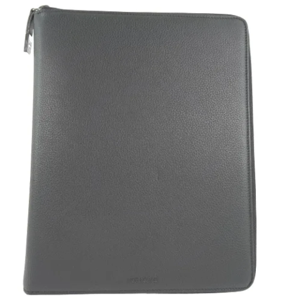 Dior Vintage Pre-owned Leather clutches Black Dames