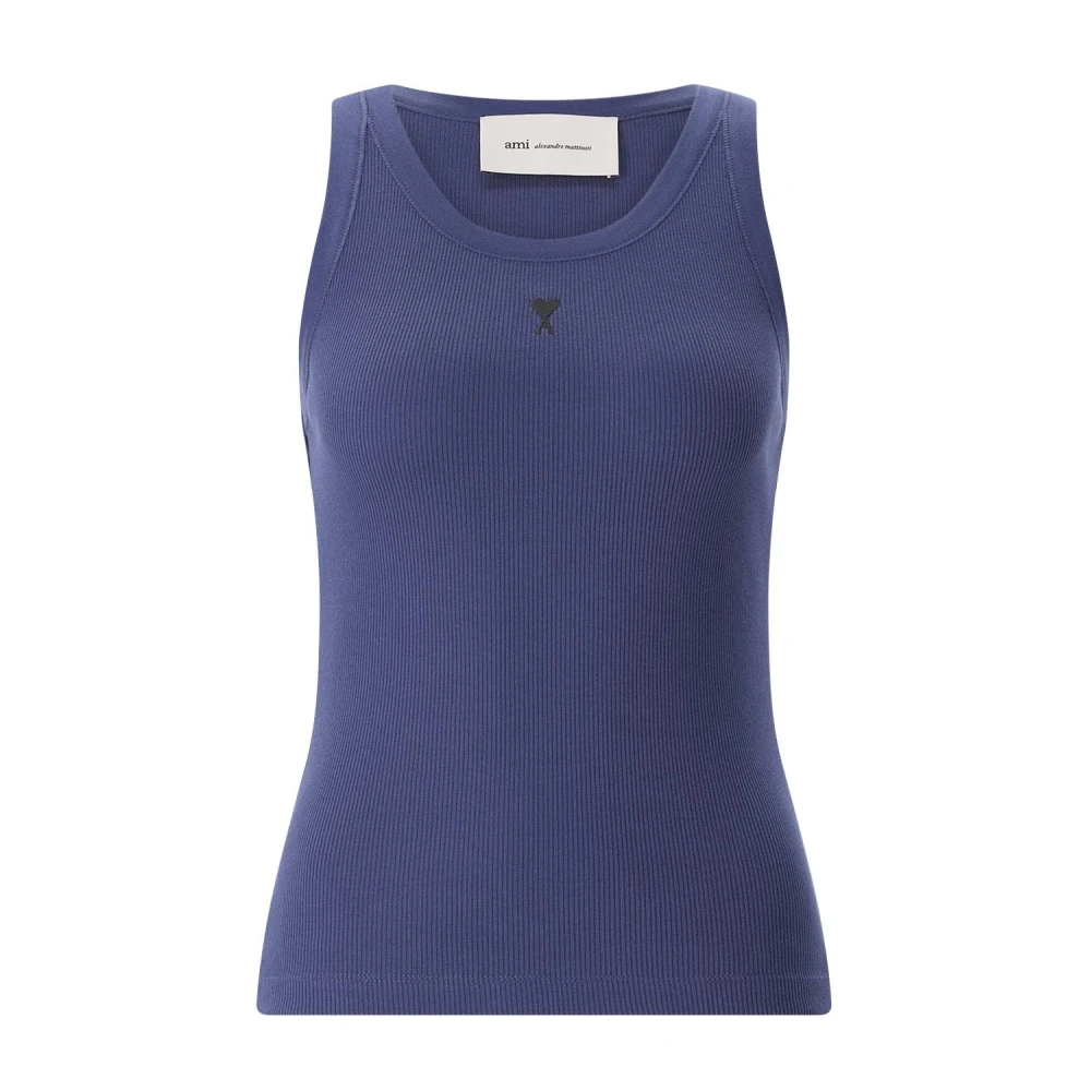 Ami Paris Donna Blu Top, S, New,