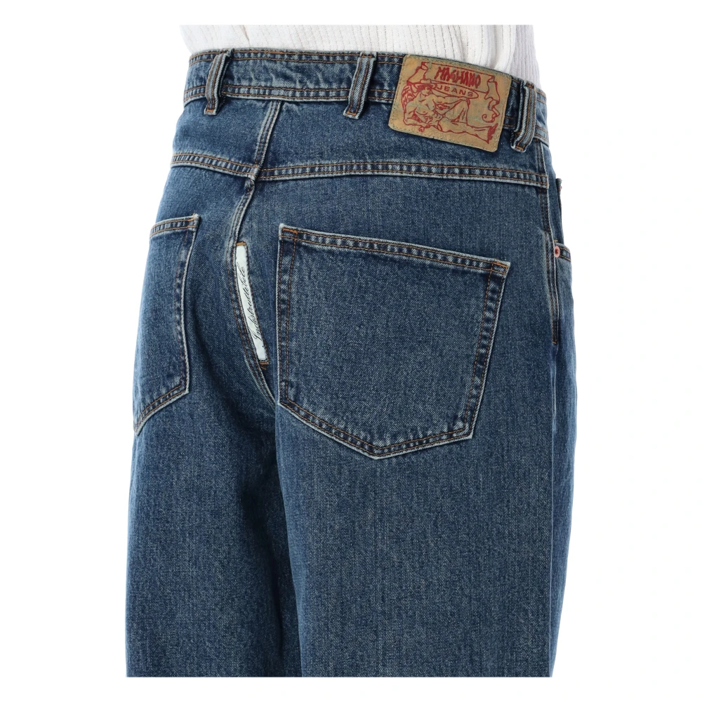Magliano Onverwoestbare Denim Jeans Blauw Blue Heren