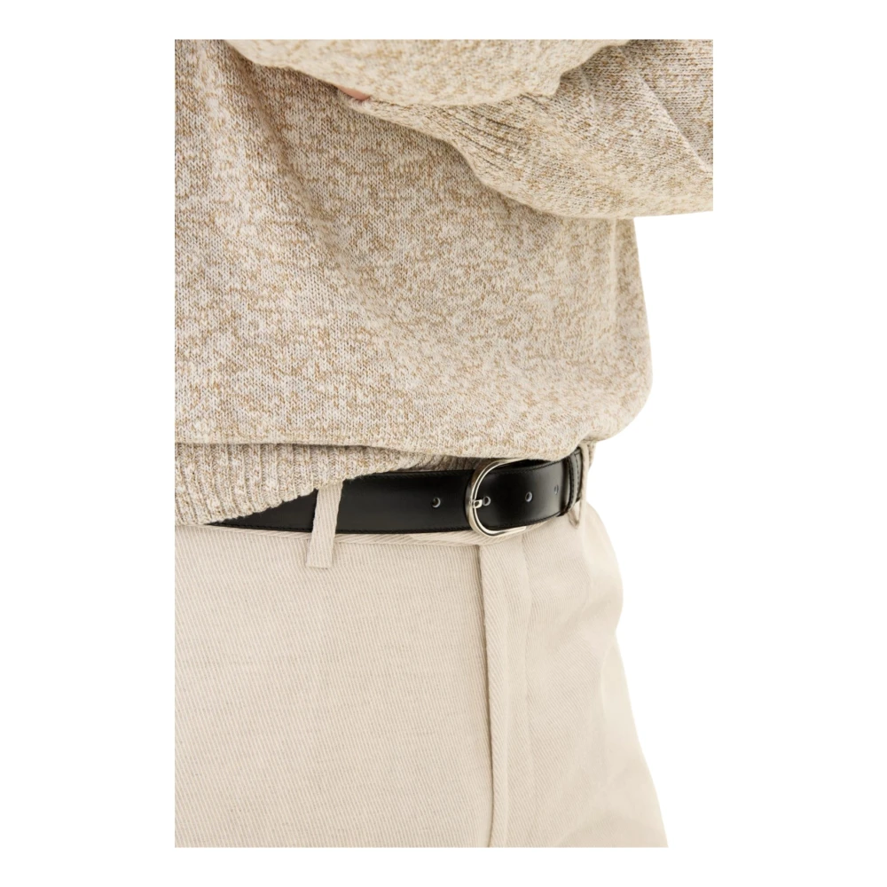 Oscar Jacobson Beige Katoenen Sweater met Ronde hals Beige Heren