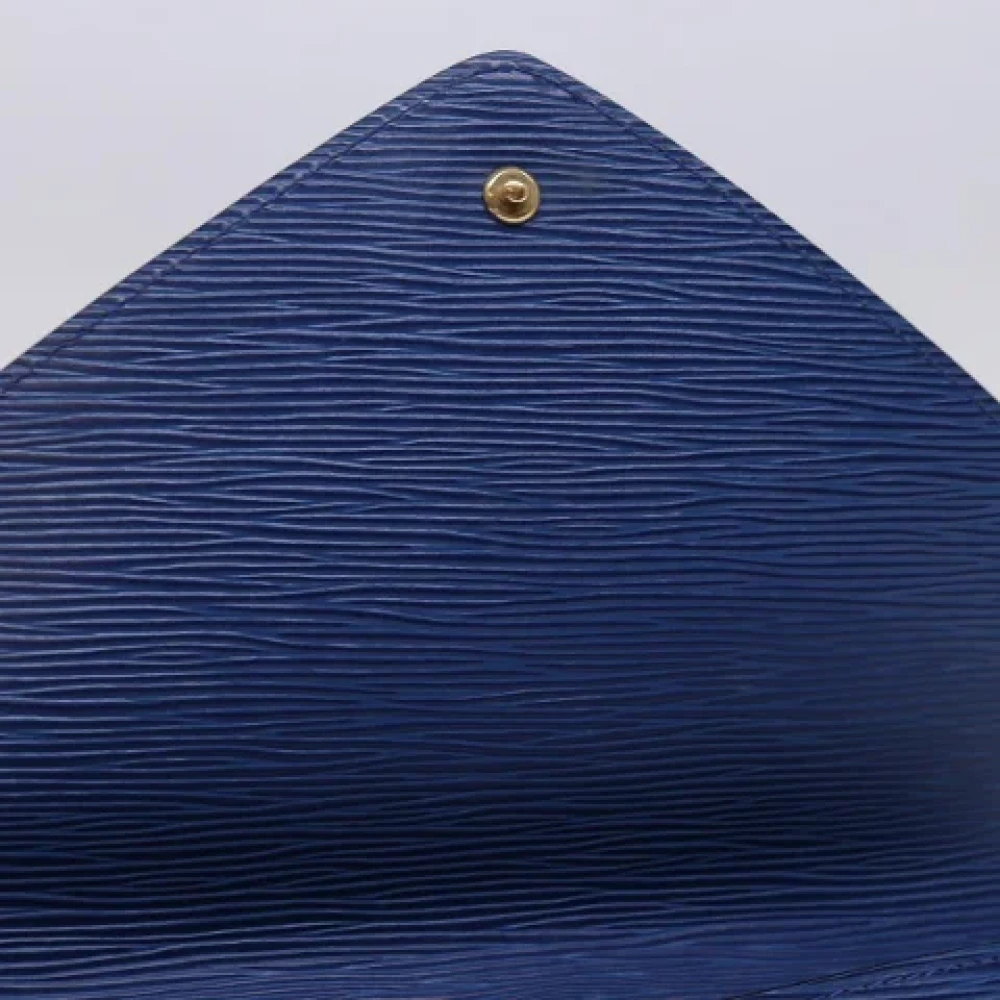 Louis Vuitton Vintage Pre-owned Leather clutches Blue Dames