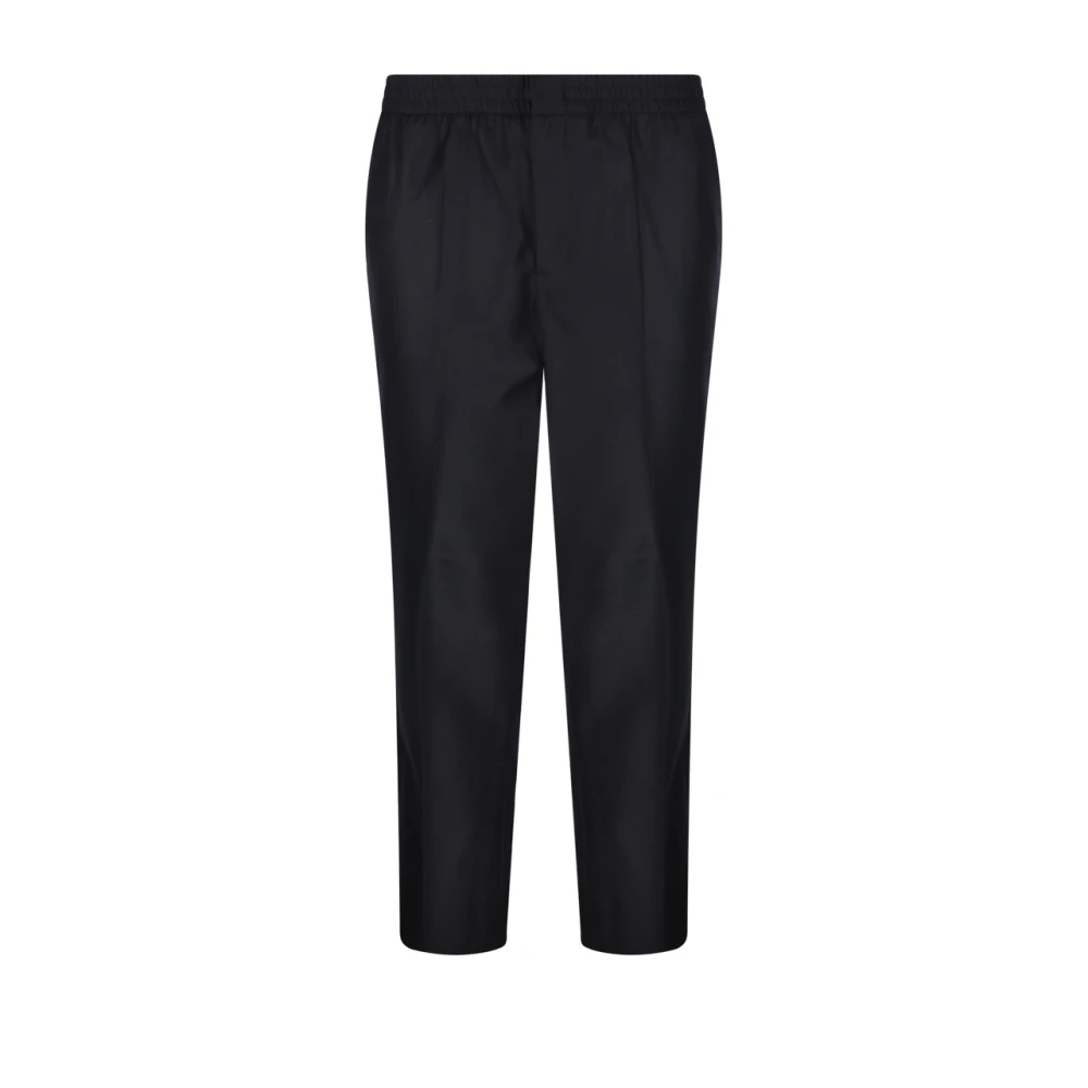 Ami Paris Zwarte elastische taille broek Black Heren