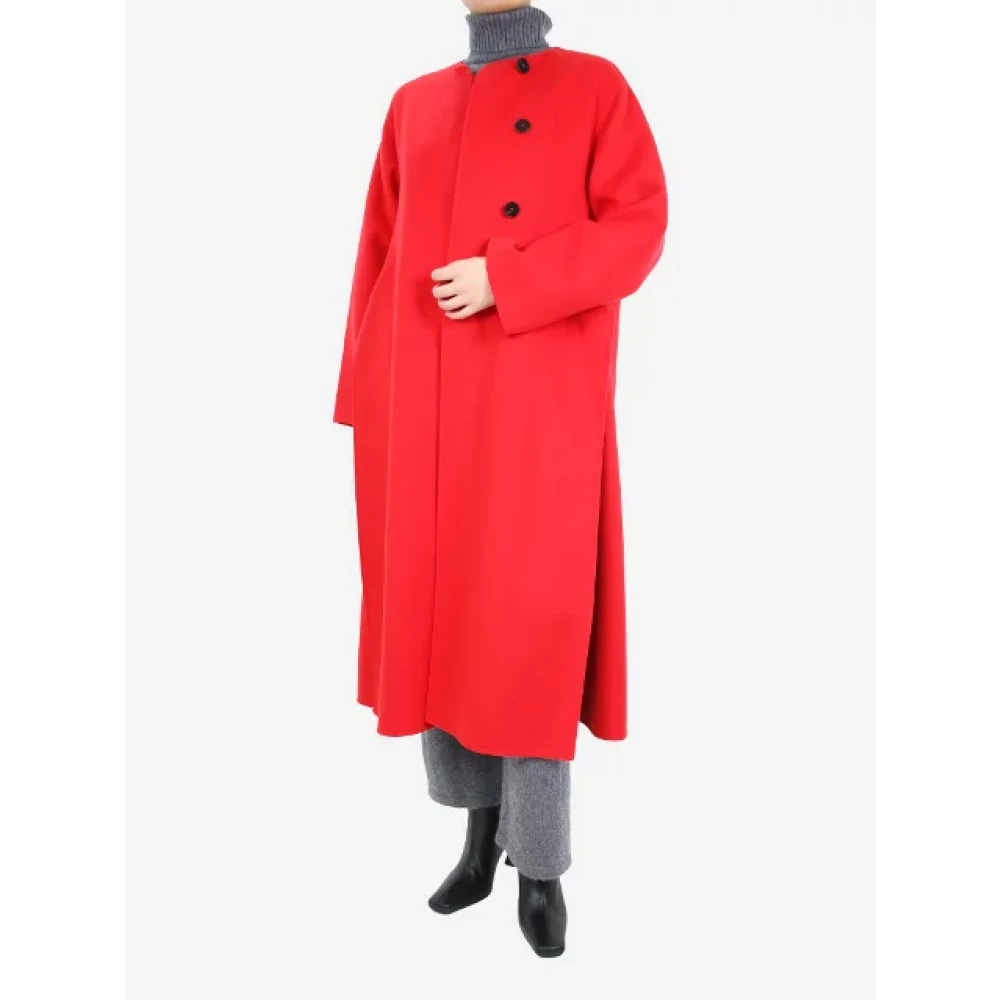 Jil Sander Pre-owned Fabric outerwear Red Dames