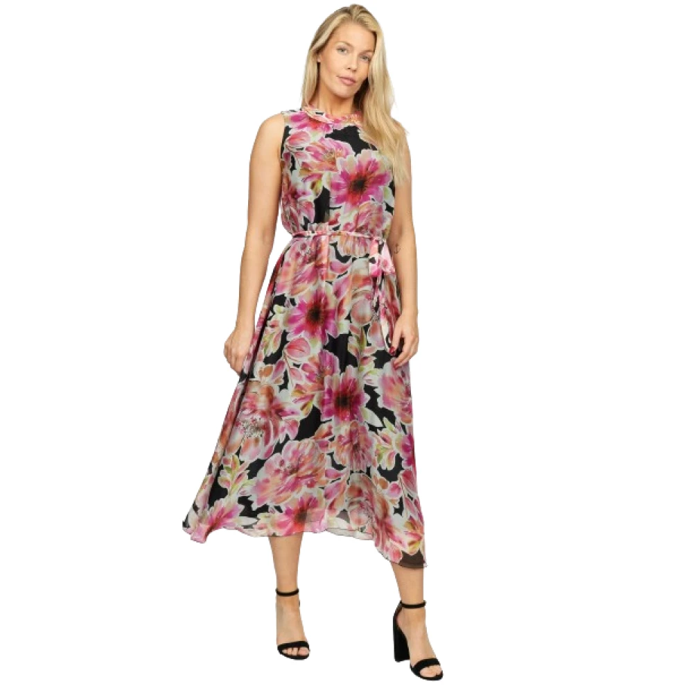 2-Biz Zomerjurk Midi A-lijn met korte mouwen Multicolor Dames