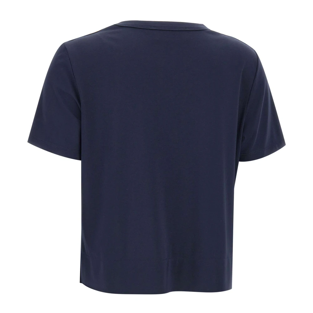 Kaos Blauwe Nacht Viscose Blend T-shirt Blue Dames