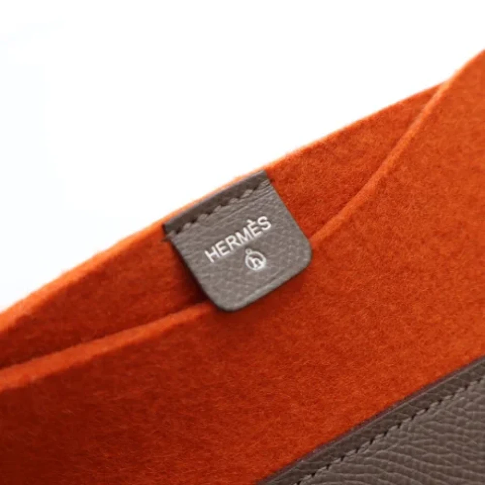 Hermès Vintage Pre-owned Leather clutches Orange Dames