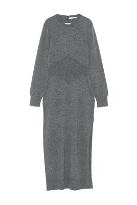 elegant-grey-silk-and-nylon-dress