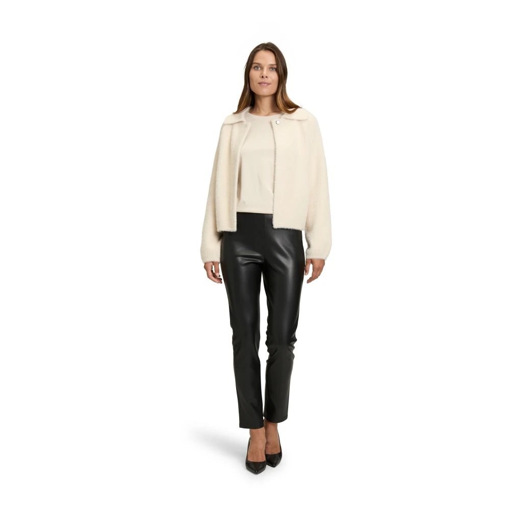 Betty Barclay Casual Gebreid Vest met Kraag Beige Dames