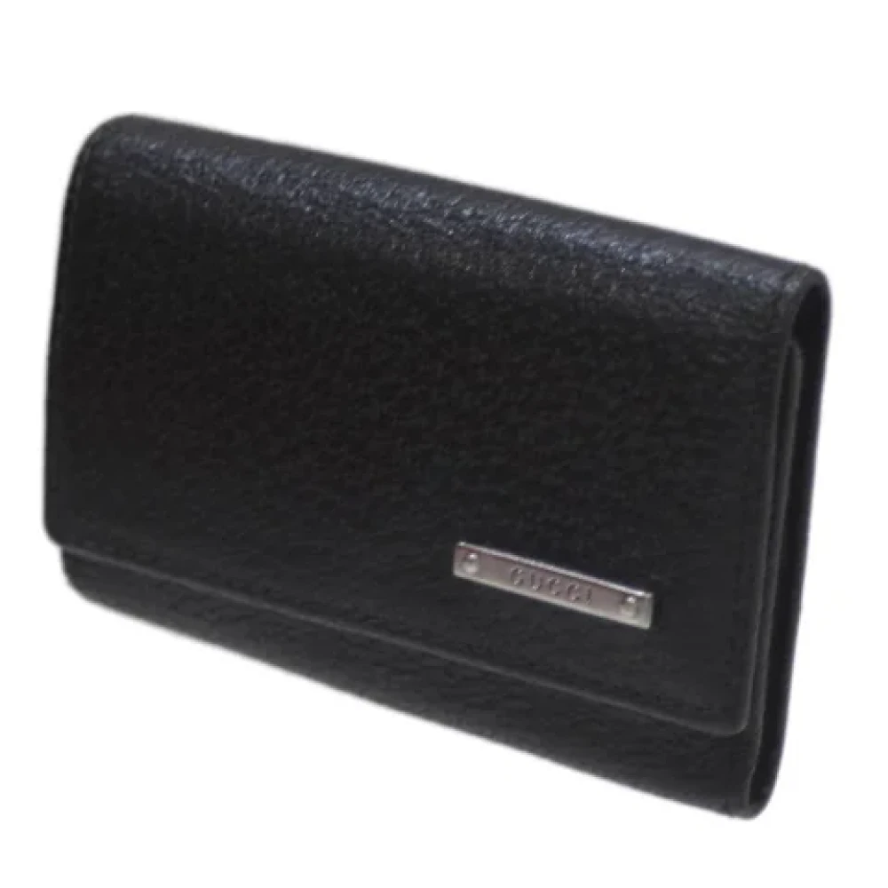 Gucci Vintage Pre-owned Fabric key-holders Black Dames