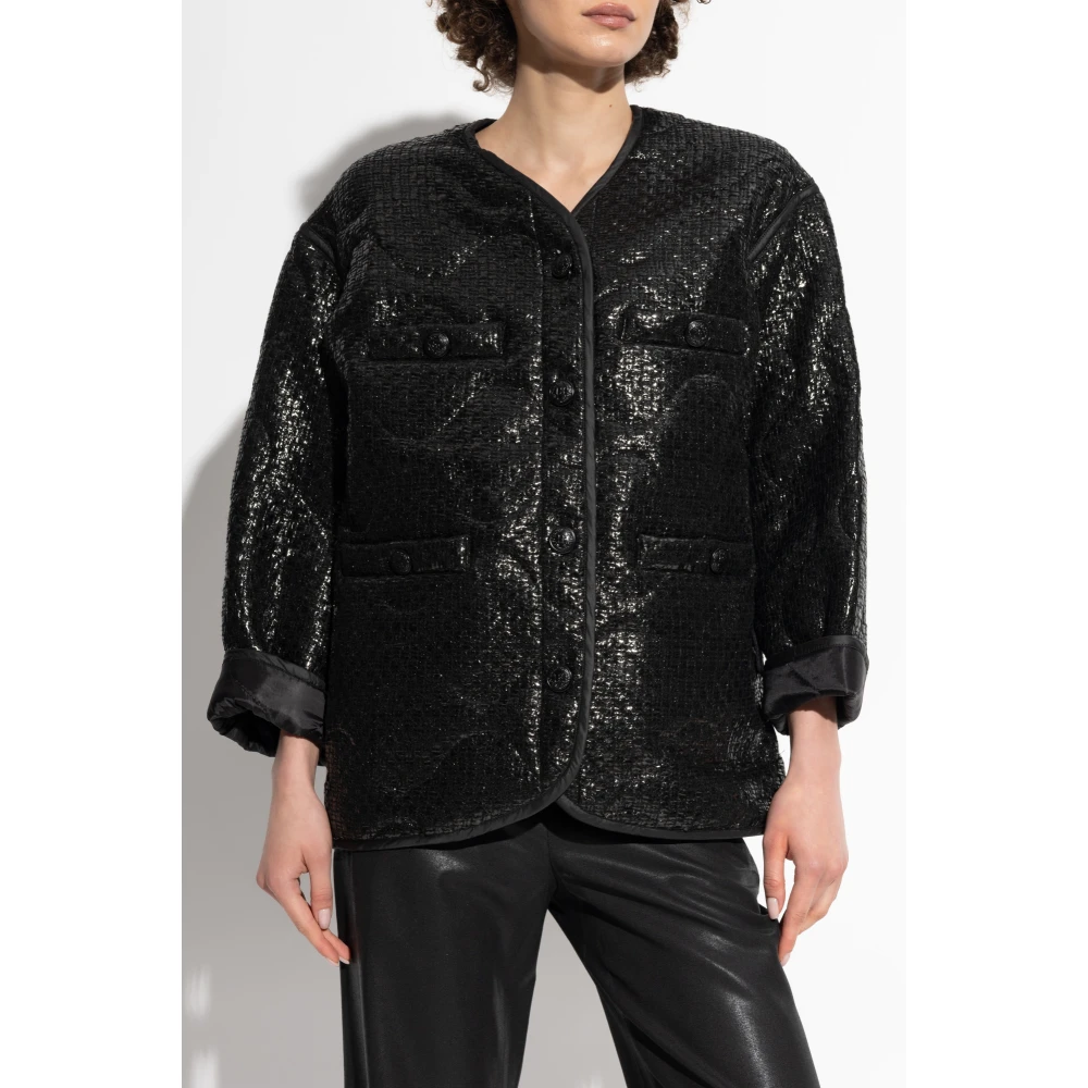 R13 Gewatteerd jack Black Dames