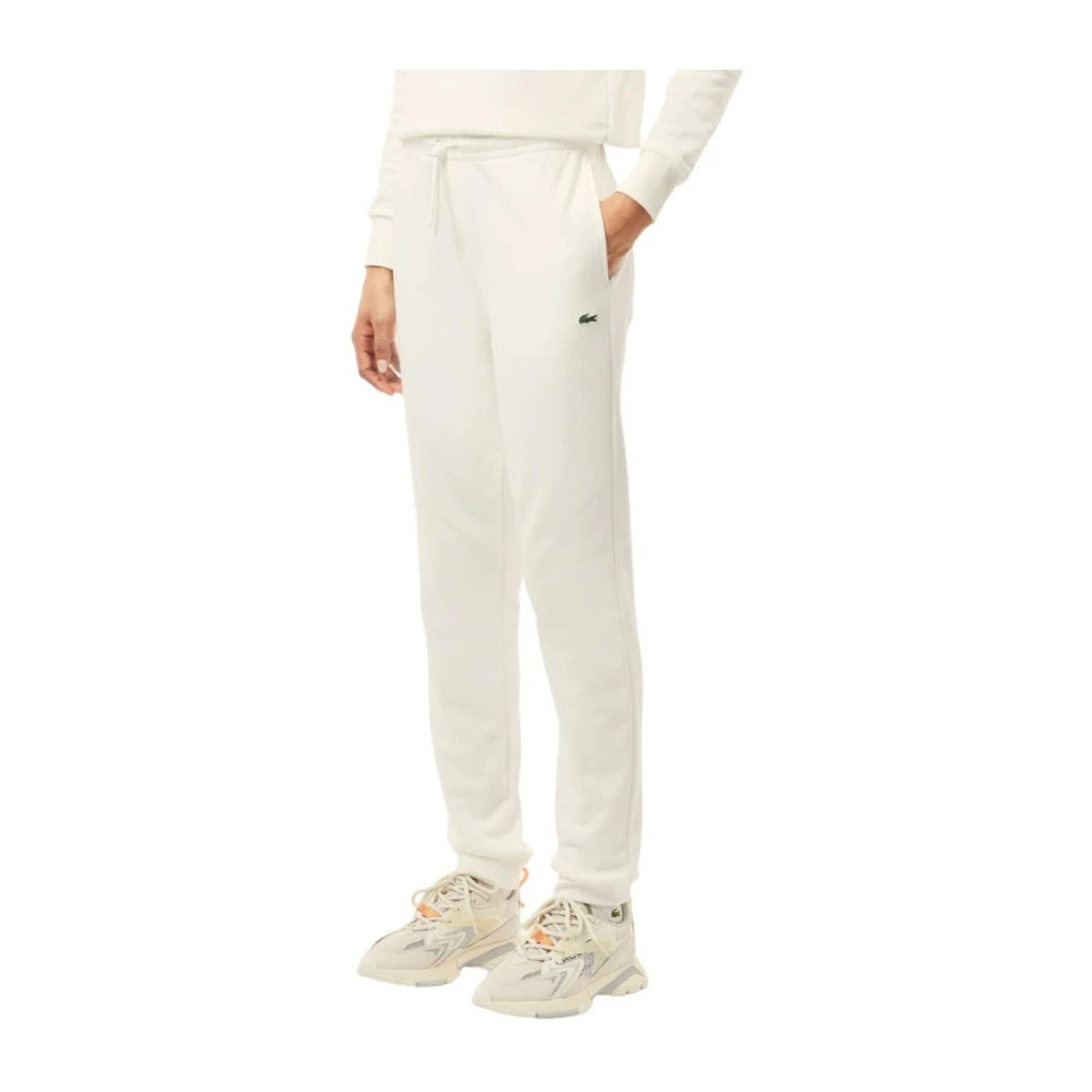 Lacoste Sportieve trainingsbroek met iconische details Beige Dames