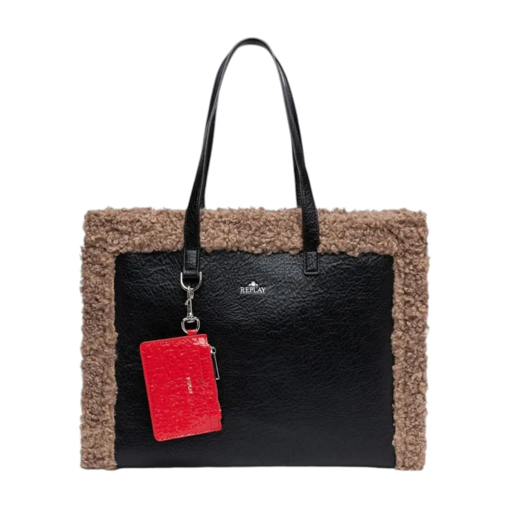 Replay Zwarte Schoudertas Fw3658 Black Dames