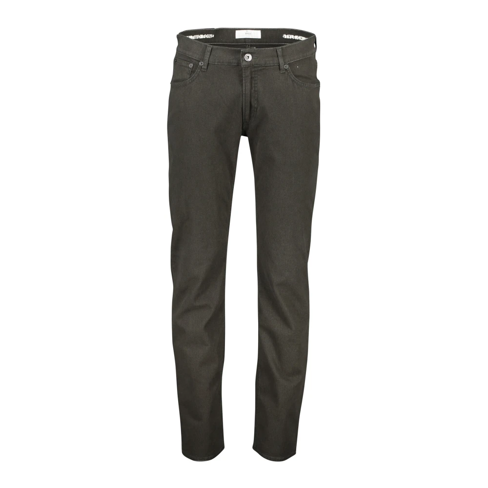 BRAX Groene Slim-fit 5-Pocket Winterbroek Brown Heren