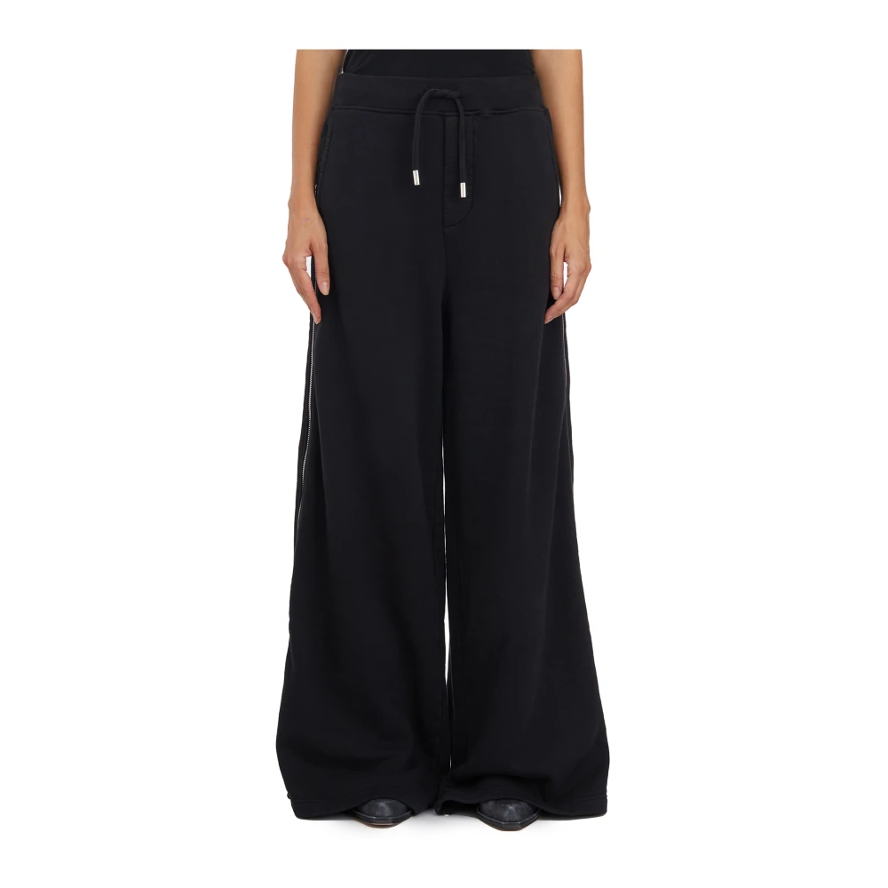 Dsquared2 Wijde Pijp Ritsbroek Black Dames