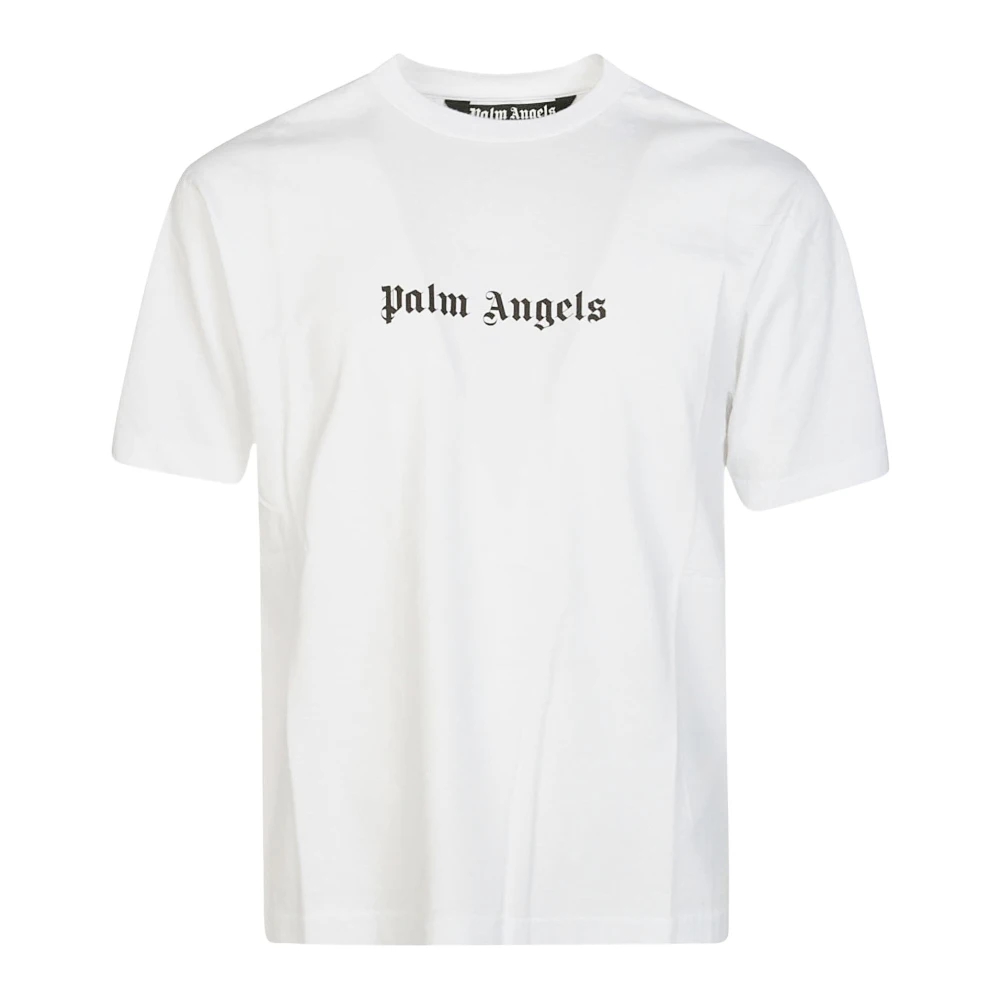 Palm Angels Klassieke Logo T-shirt White Heren