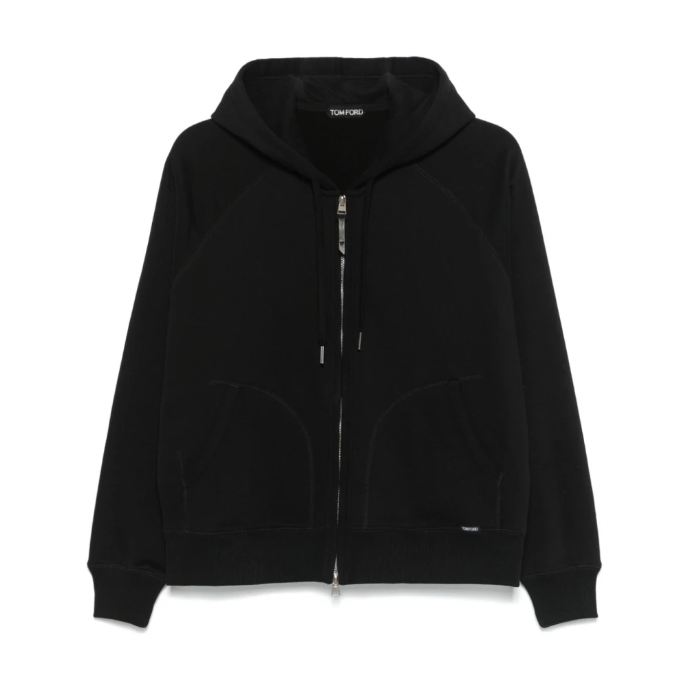 Tom Ford Zwarte hoodie met zakken Black Heren