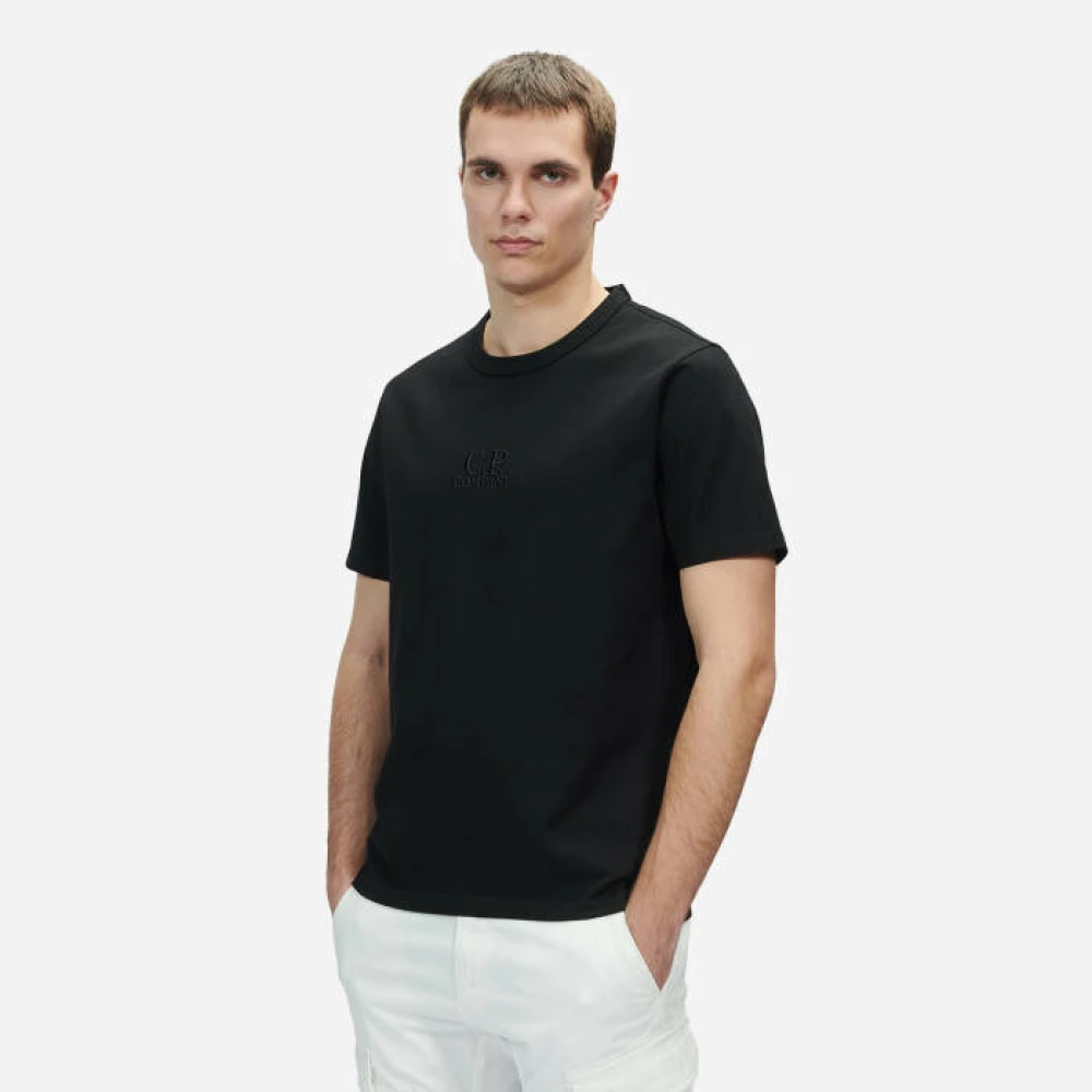 C.P. Company Mercerized Jersey Ruimvallend T-shirt Black Heren