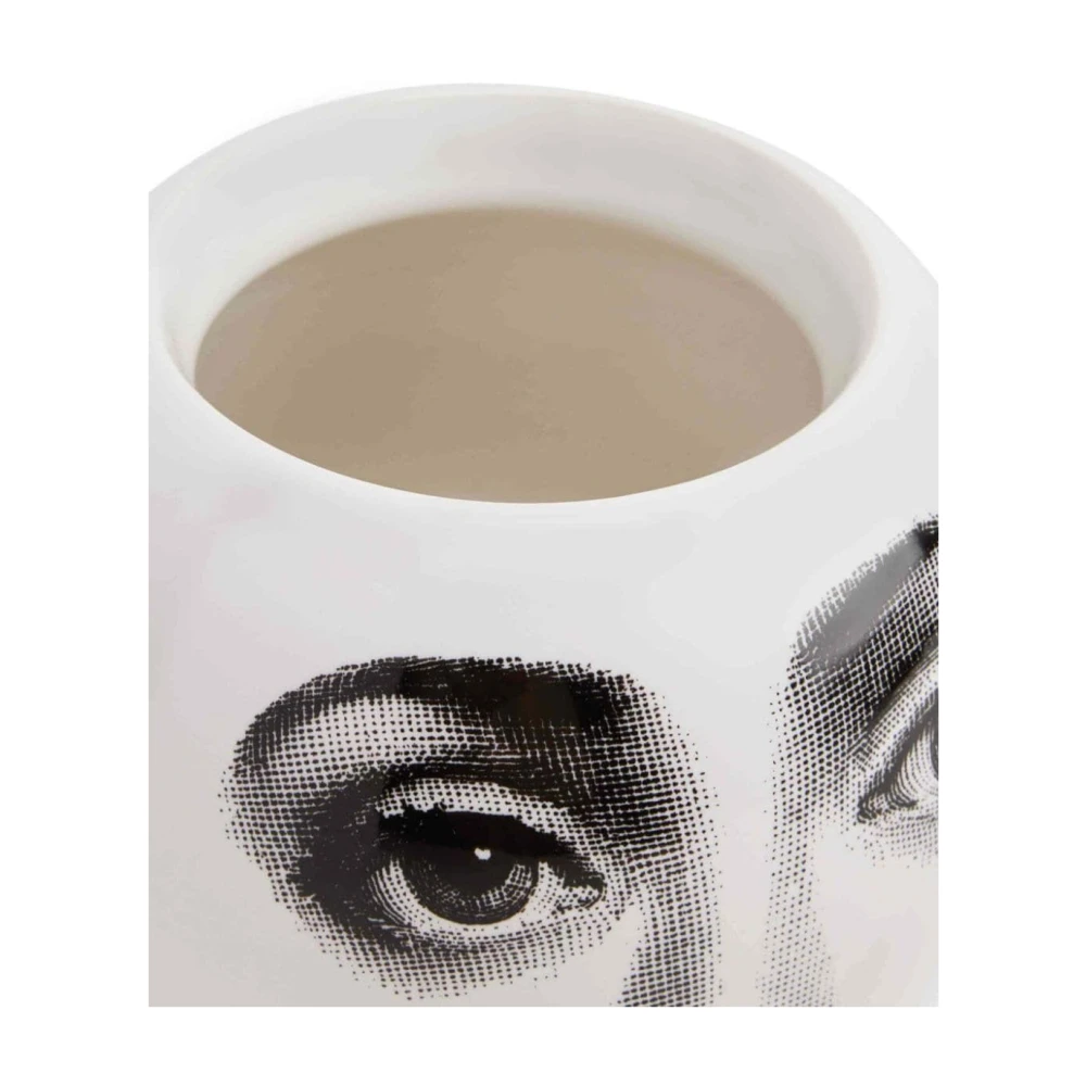 Fornasetti Moderne Zwarte Vaas Multicolor Dames