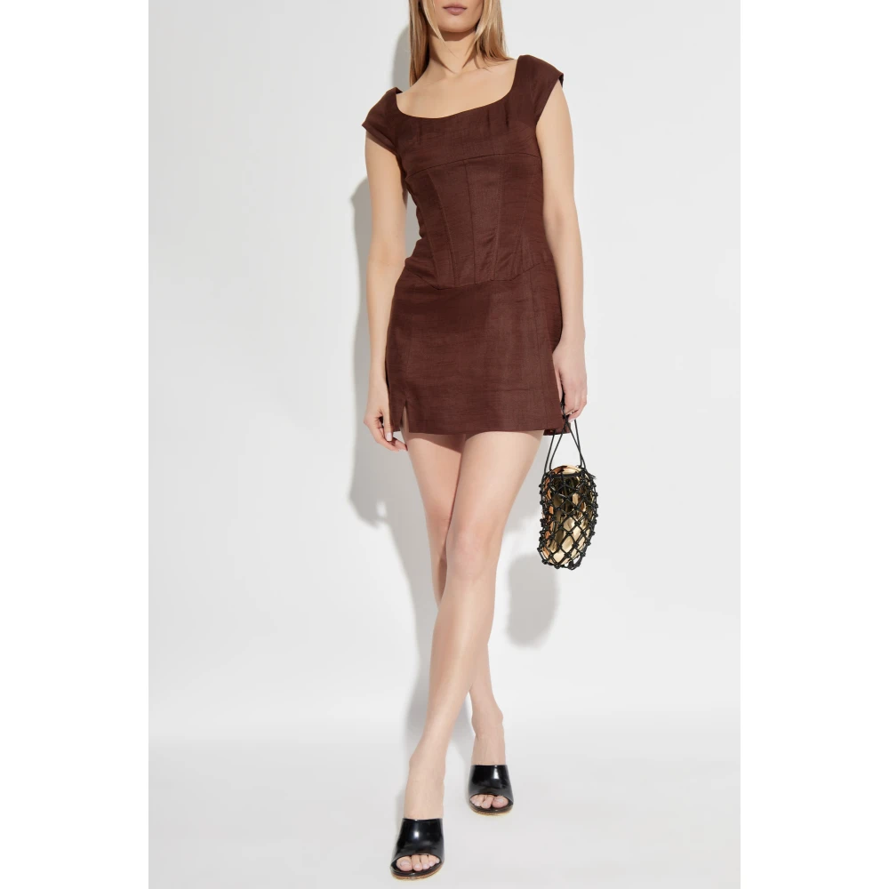 Cult Gaia Jurk Mickie Brown Dames