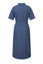 robe-en-soie-rayee-bleue