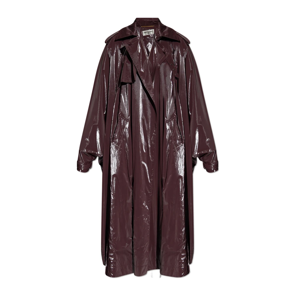 Saint Laurent Oversized jas Purple Dames