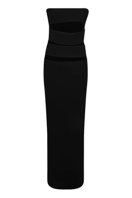 Cutout Crepe Gown
