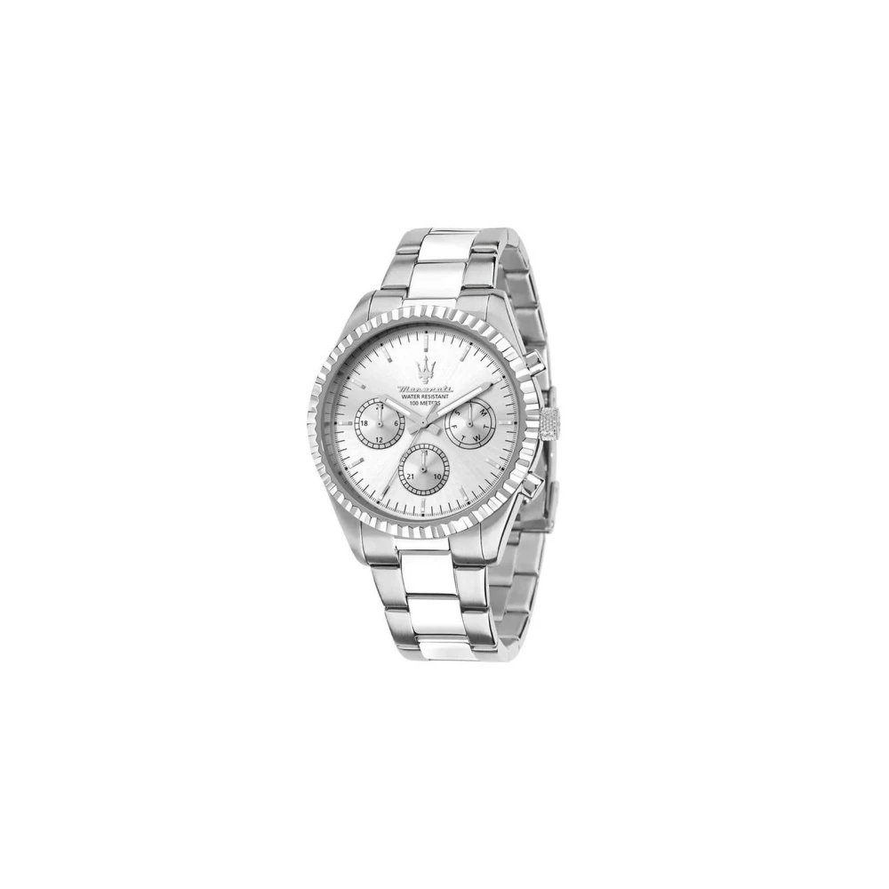 Maserati Men's Gray Chronograph Stainless Steel Bracelet Watch