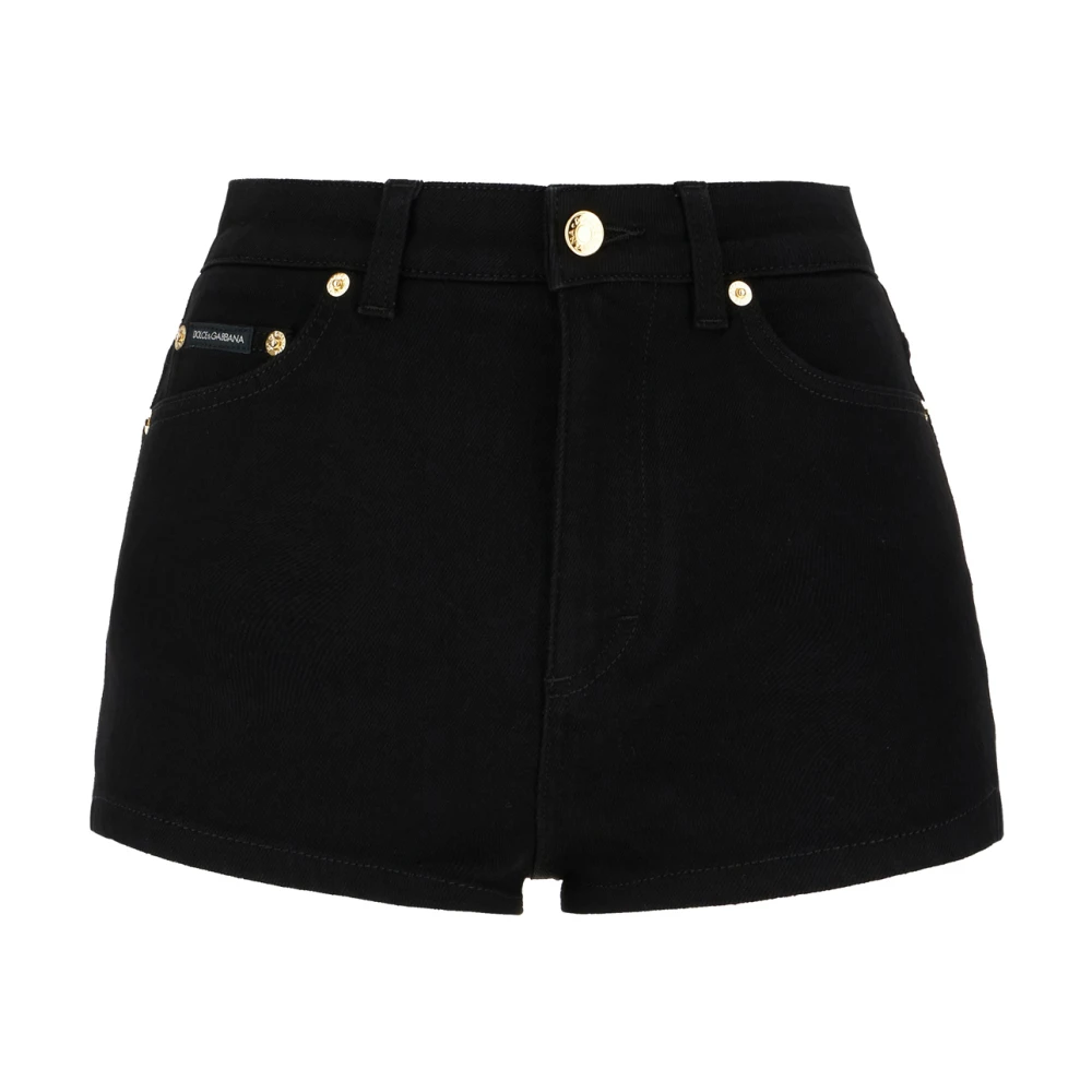 Dolce & Gabbana Casual Denim Shorts voor Vrouwen Black Dames