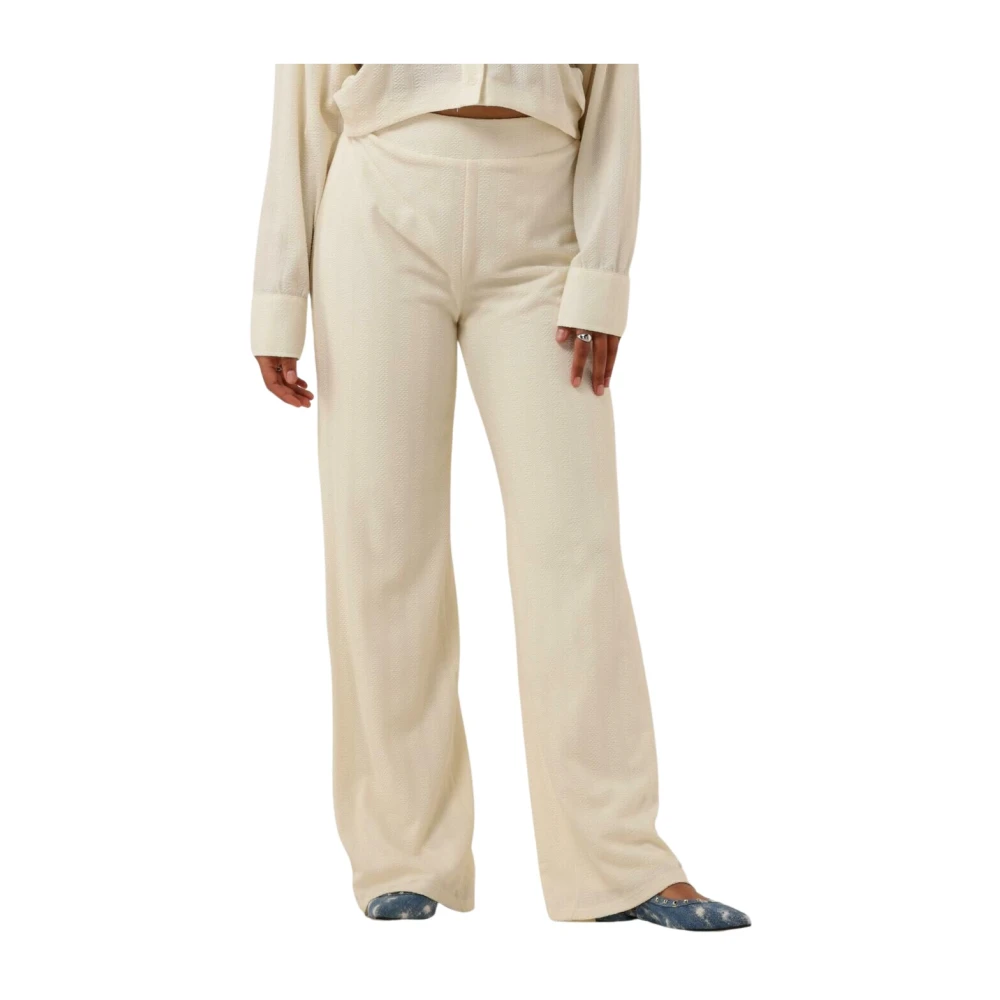 Refined Department Nova Gestreepte Broek Beige Dames