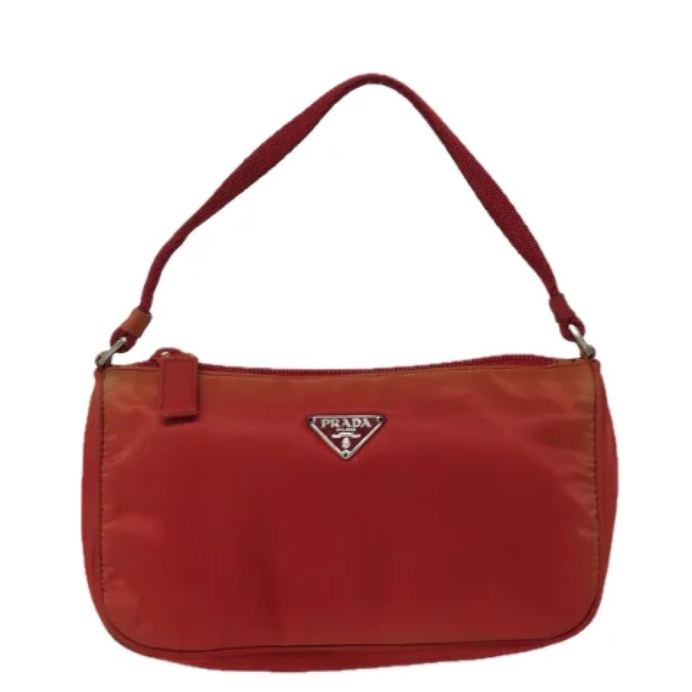 Prada Vintage Pre-owned Fabric prada-bags Red Dames