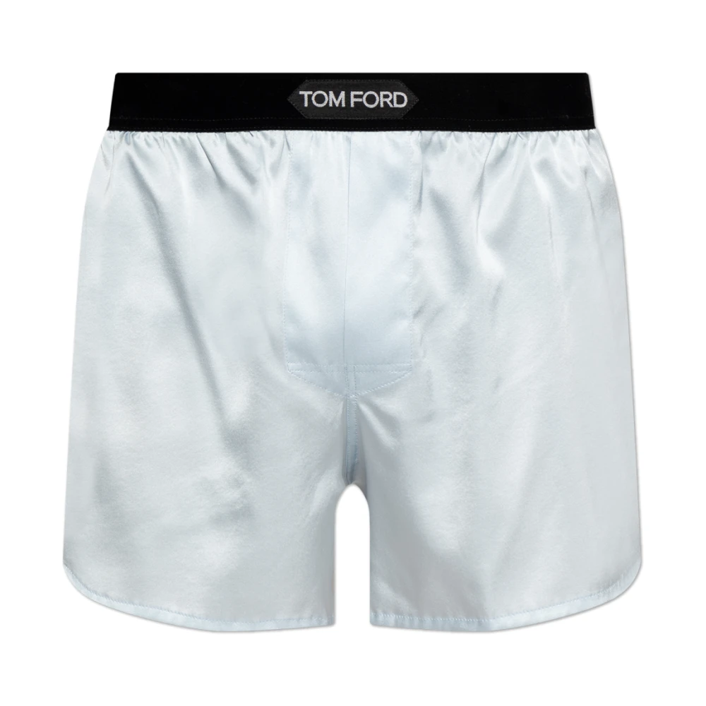 Tom Ford Zijden lingerie shorts White Heren