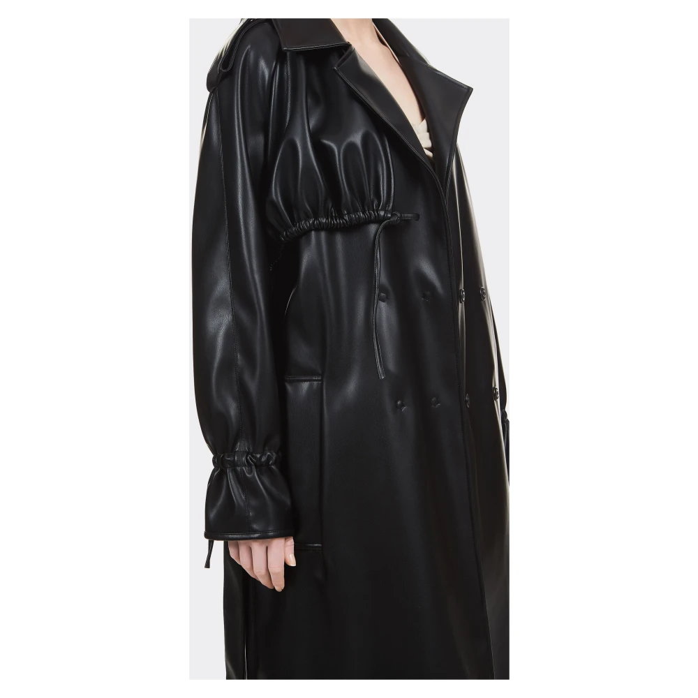 THEMOIRè Vegan Zwarte Trenchcoat Black Dames