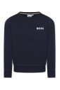 sweatshirt-col-rond-bleu