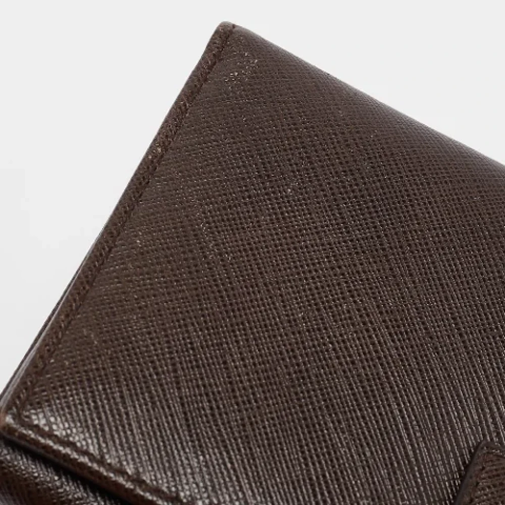 Salvatore Ferragamo Pre-owned Leather wallets Brown Dames