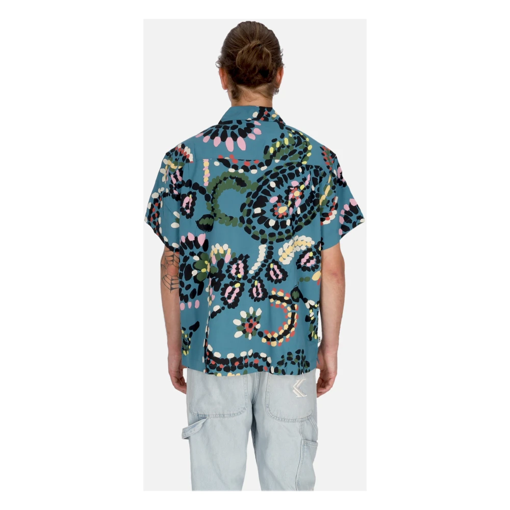 Obey Paisley Dots Dragon Fly Geweven Shirt Multicolor Heren