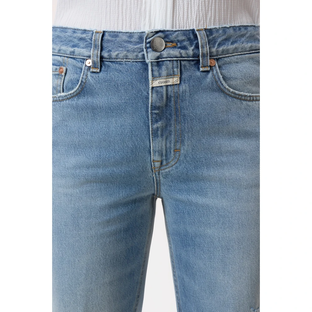 closed Regeneratieve Katoenen Straight Leg Jeans Blue Dames