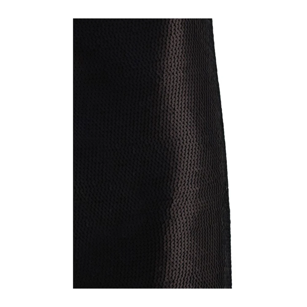 Rick Owens Paillet Asymmetrische Off-Shoulder Jurk Black Dames