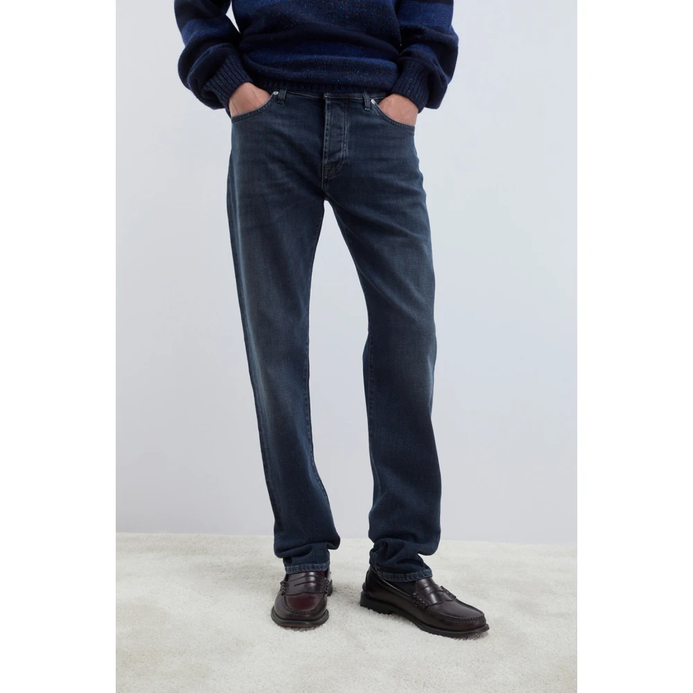 Roy Roger's Donkere wassing slim fit denim jeans Blue Heren
