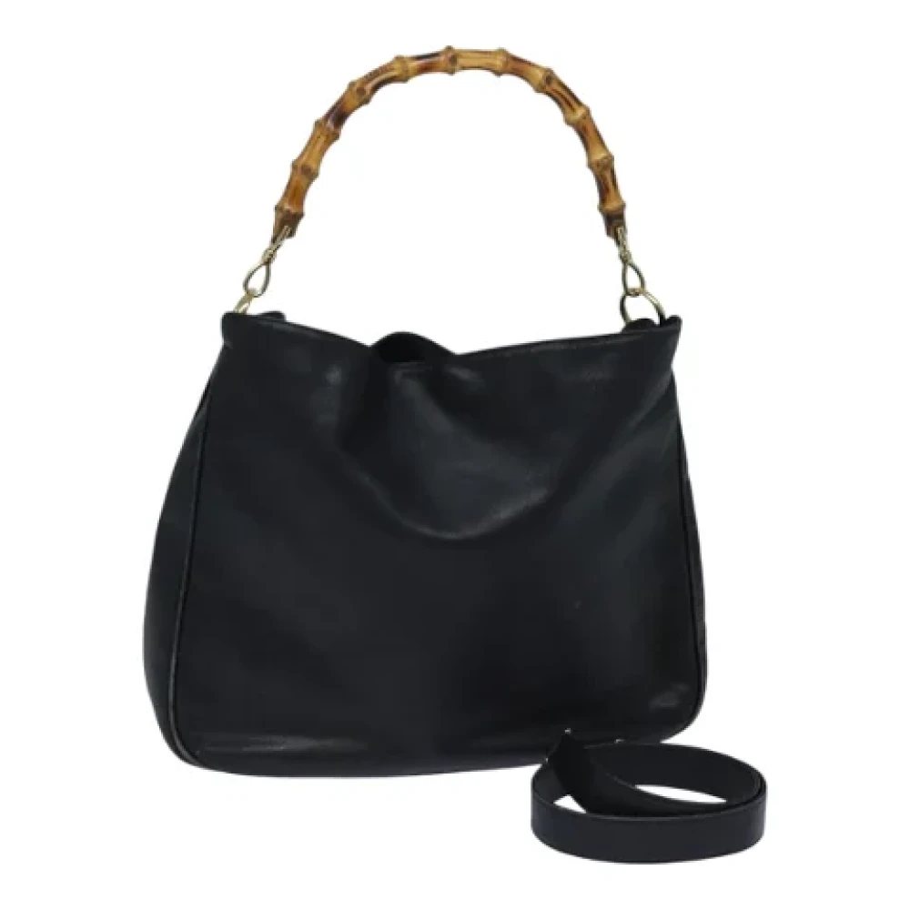 Gucci Vintage Pre-owned Leather gucci-bags Black Dames