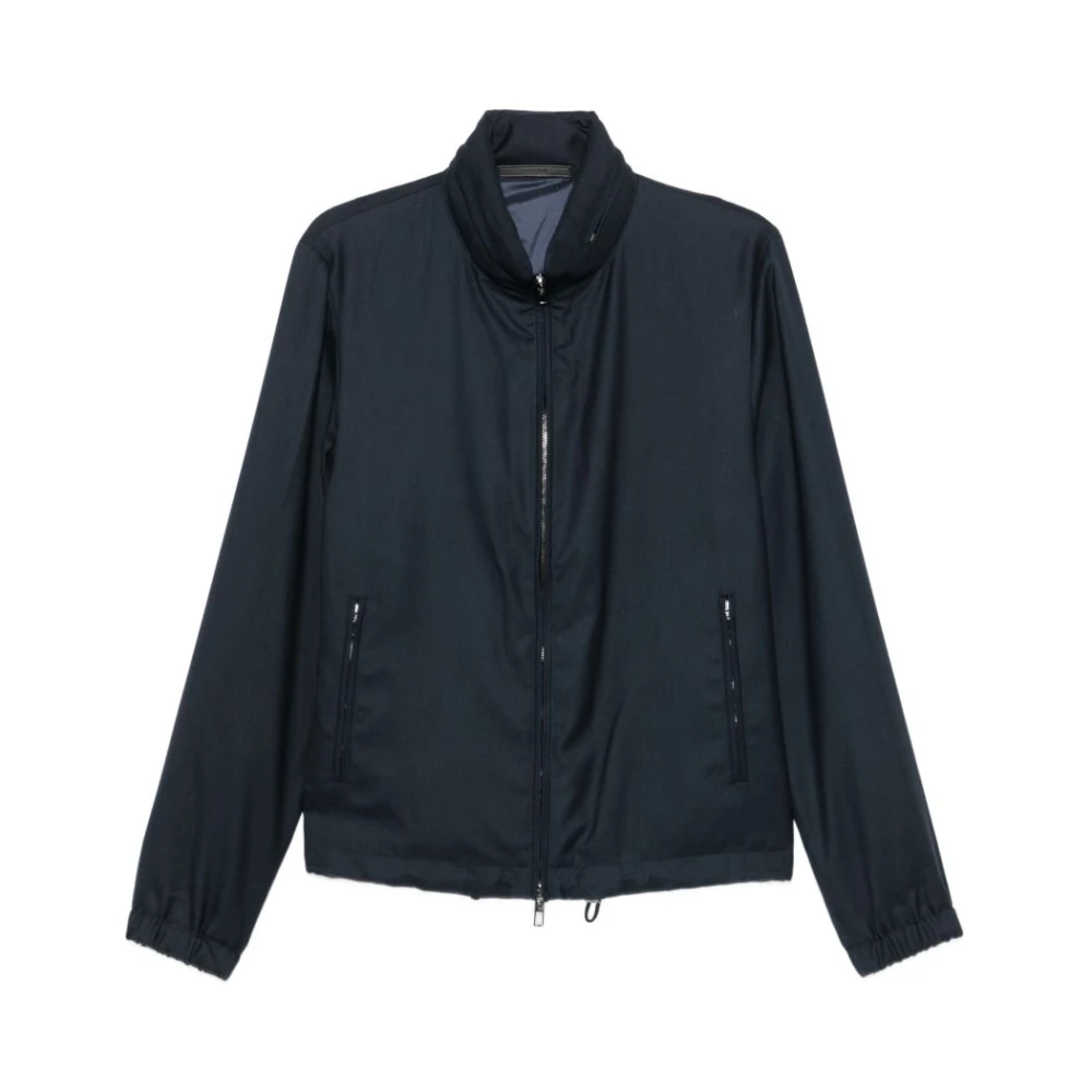 Giorgio Armani Light Jackets, Male, M, Icon Blouson Blue